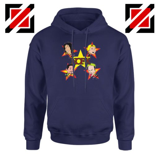 Star Four Singers Navy Blue Hoodie