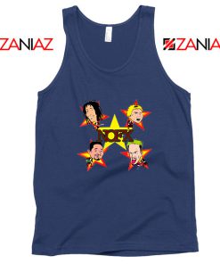 Star Four Singers Navy Blue Tank Top