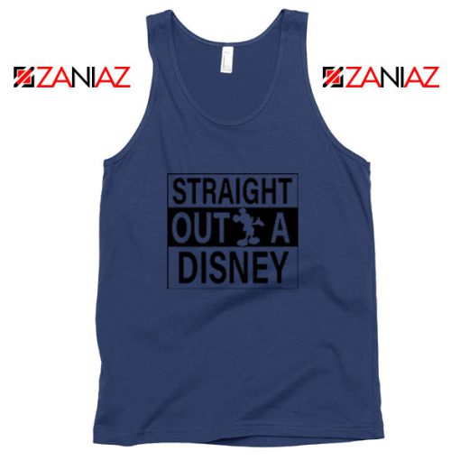 Straight Outta Disney Navy Blue Tank Top