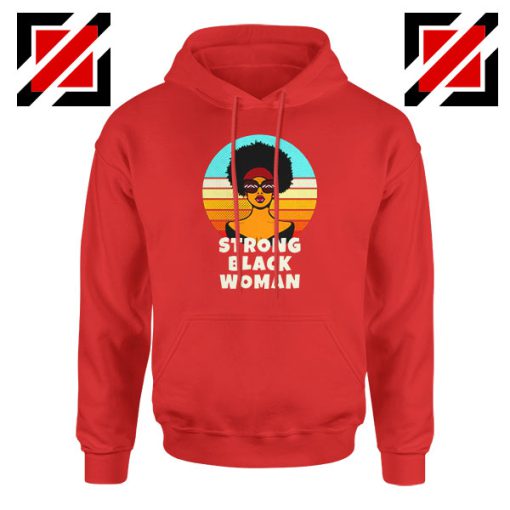 Strong Black Woman Red Hoodie