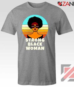 Strong Black Woman Sport Grey Tshirt