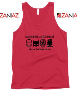 Superheroes Wear Masks Red Tank Top