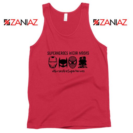 Superheroes Wear Masks Red Tank Top