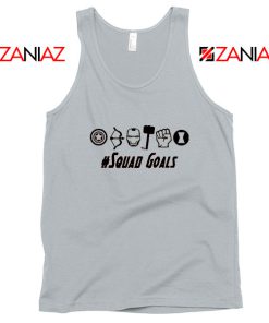 Superheros Squad Goals Sport Grey Tank Top