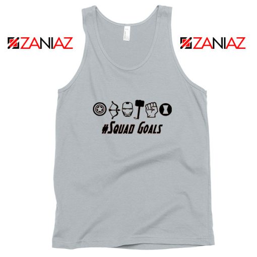 Superheros Squad Goals Sport Grey Tank Top