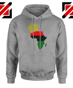 The African Flag Continent Sport Grey Hoodie