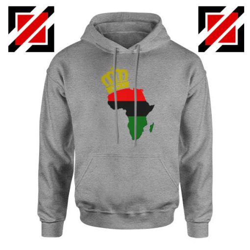 The African Flag Continent Sport Grey Hoodie