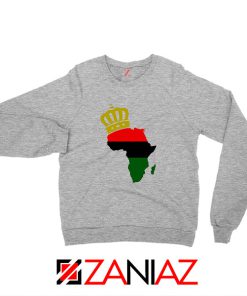 The African Flag Continent Sport Grey Sweatshirt