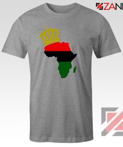 The African Flag Continent Sport Grey Tshirt