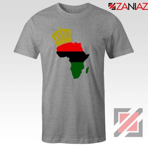 The African Flag Continent Sport Grey Tshirt