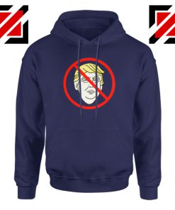 Trump Prohibited Navy Blue Hoodie