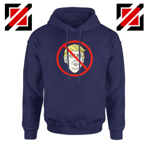 Trump Prohibited Navy Blue Hoodie