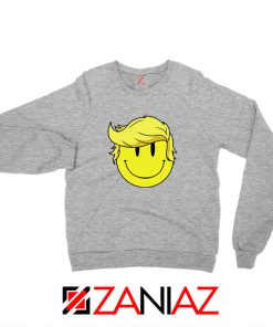 Trump Smiley Emoji Sport Grey Sweatshirt