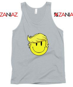 Trump Smiley Emoji Sport Grey Tank Top