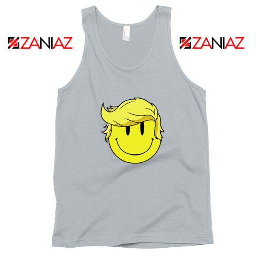 Trump Smiley Emoji Sport Grey Tank Top