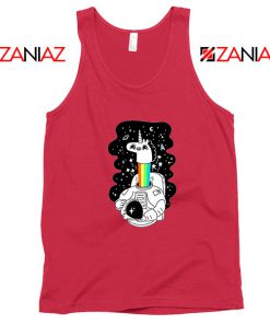 Unicorn In Space Red Tank Top