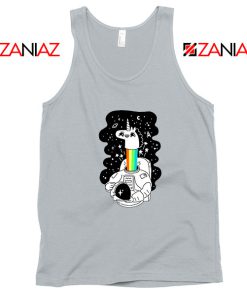 Unicorn In Space Sport Grey Tank Top