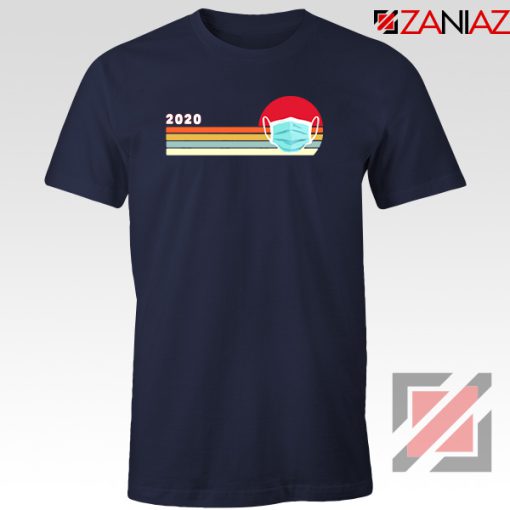 2020 Look Face Mask Navy Blue Tshirt