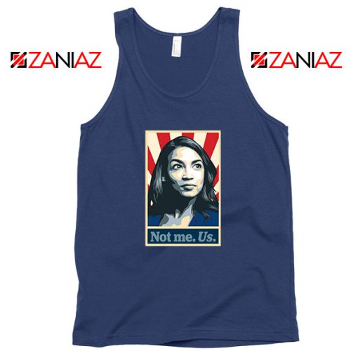 AOC Activist Vote 2020 Navy Blue Tank Top