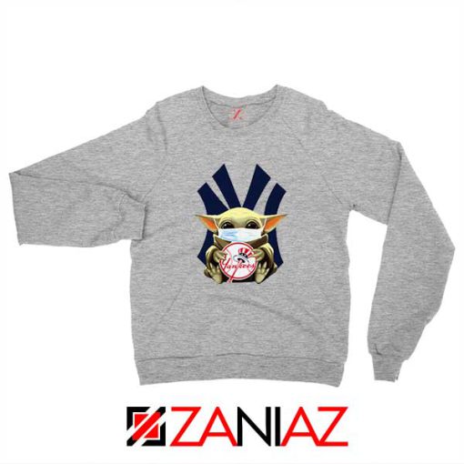 Baby Yoda NY Yankees Sport Grey Sweatshirt