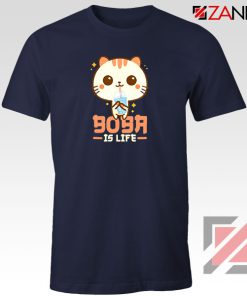 Boba Is Life Navy Blue Tshirt