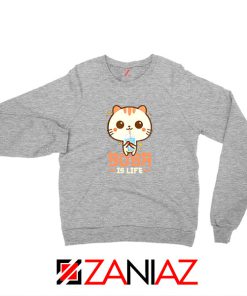 Boba Is Life Sport Grey Sweatshirt