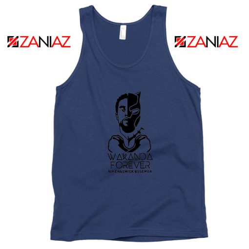 Chadwick Wakanda Forever Navy Blue Tank Top