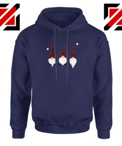 Christmas Gnome Navy Blue Hoodie