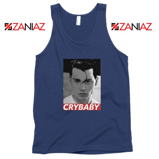 Cry Baby Johnny Depp Navy Blue Tank Top