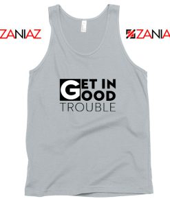 Get in Trouble Sport Grey Tank Top