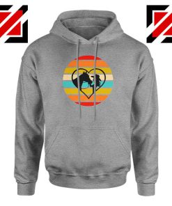 Girl With a Horse Sport Grey Hoodie