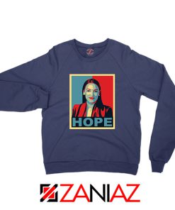 Hope Alexandria Ocasio Cortez Navy Blue Sweatshirt