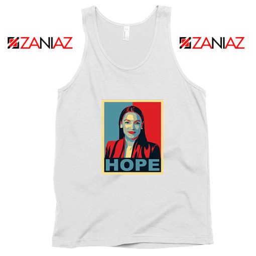 Hope Alexandria Ocasio Cortez White Tank Top