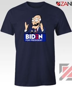 Joe Biden Cartoon Naavy Blue Tshirt