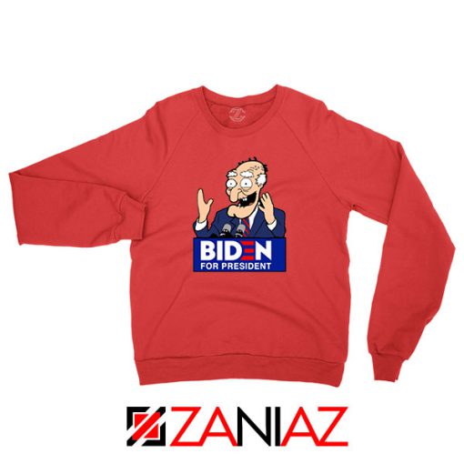 Joe Biden Cartoon Red Sweatshirt