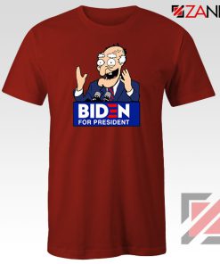 Joe Biden Cartoon Red Tshirt