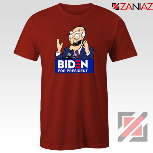 Joe Biden Cartoon Red Tshirt