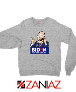 Joe Biden Cartoon Sport Grey Sweatshirt