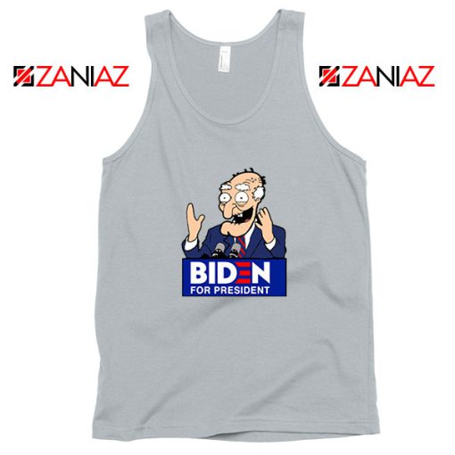 Joe Biden Cartoon Sport Grey Tank Top