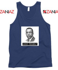 John Lewis Quotes Navy Blue Tank Top