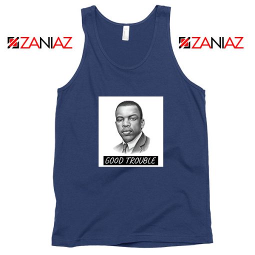 John Lewis Quotes Navy Blue Tank Top