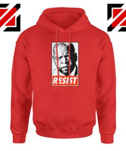 John Lewis Resist Red Hoodie