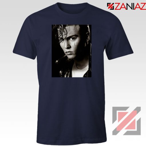 Johnny Depp Cry Baby Navy Blue Tshirt