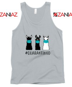 Llama Face Mask Sport Grey Tank Top