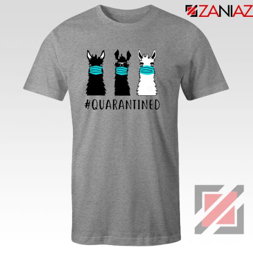 Llama Face Mask Sport Grey Tshirt