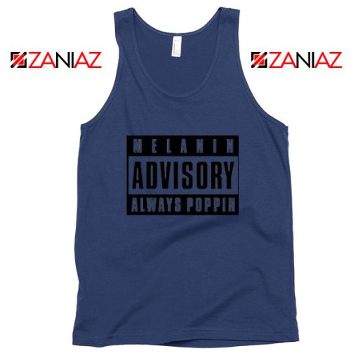 Melanin Advisory Navy Blue Tank Top