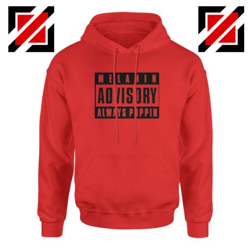 Melanin Advisory Red Hoodie