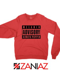 Melanin Advisory Red Sweatshirt