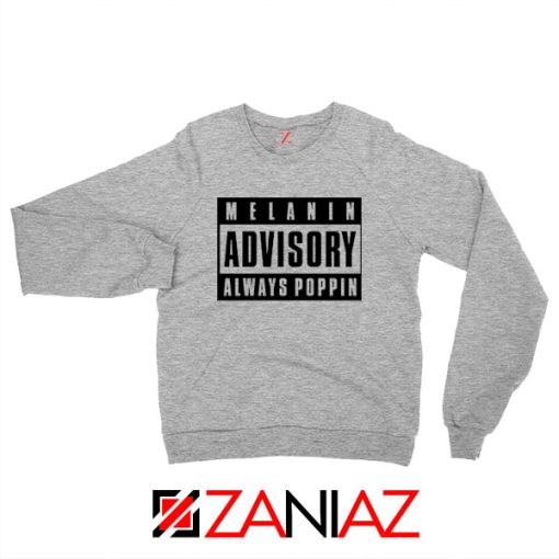 Melanin Advisory Sport Grey Sweatshirt