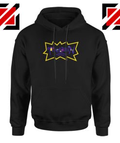 Melanin Rugrats Logo Black Hoodie